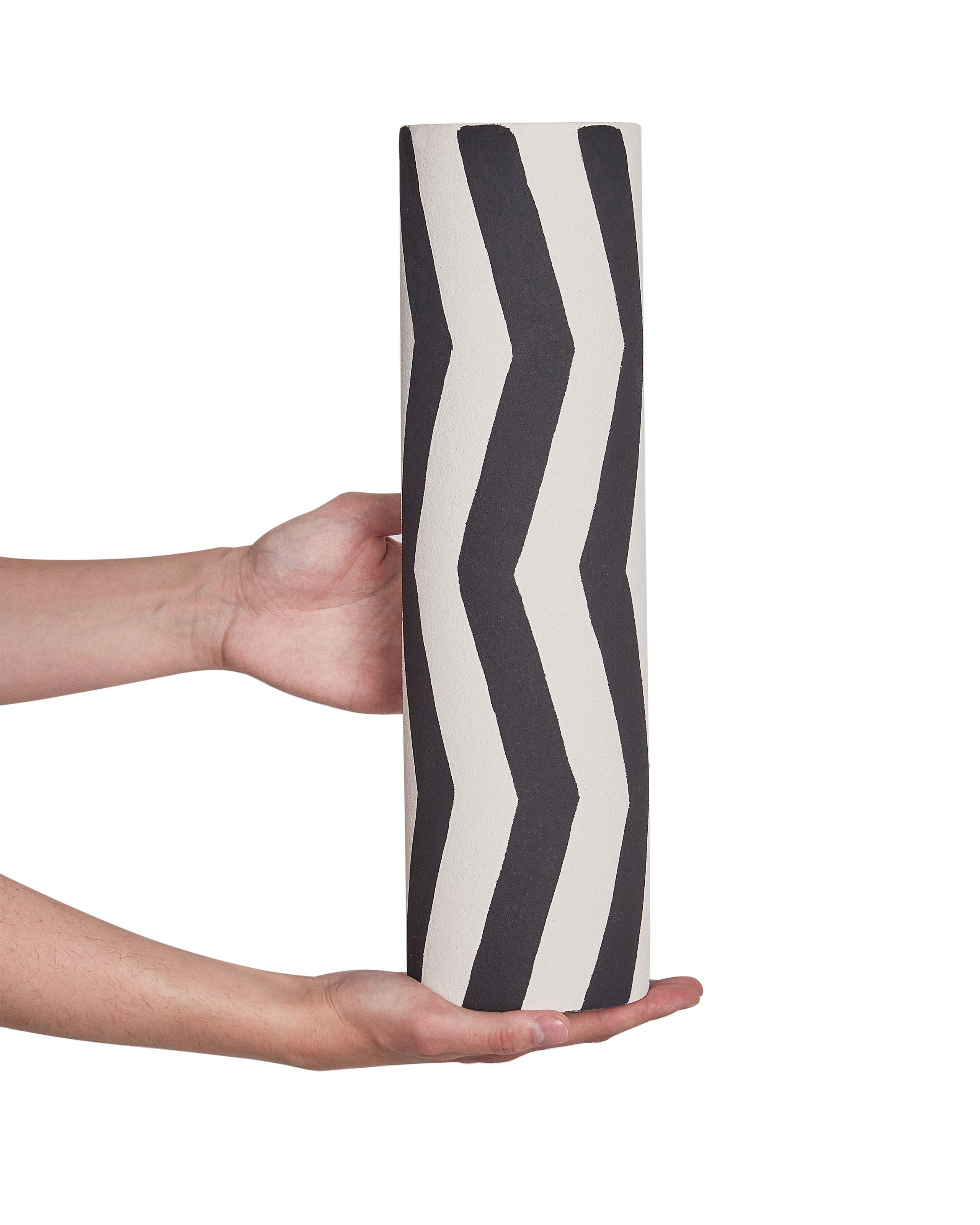 Beliani Vase à fleurs en Grès Moderne GOBY  