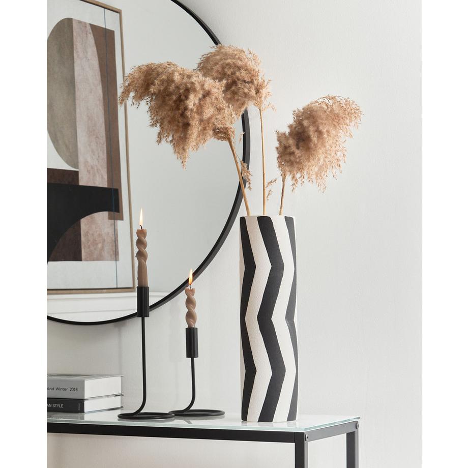 Beliani Vase à fleurs en Grès Moderne GOBY  