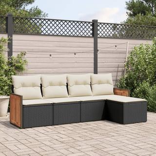 VidaXL set divano da giardino Polirattan  