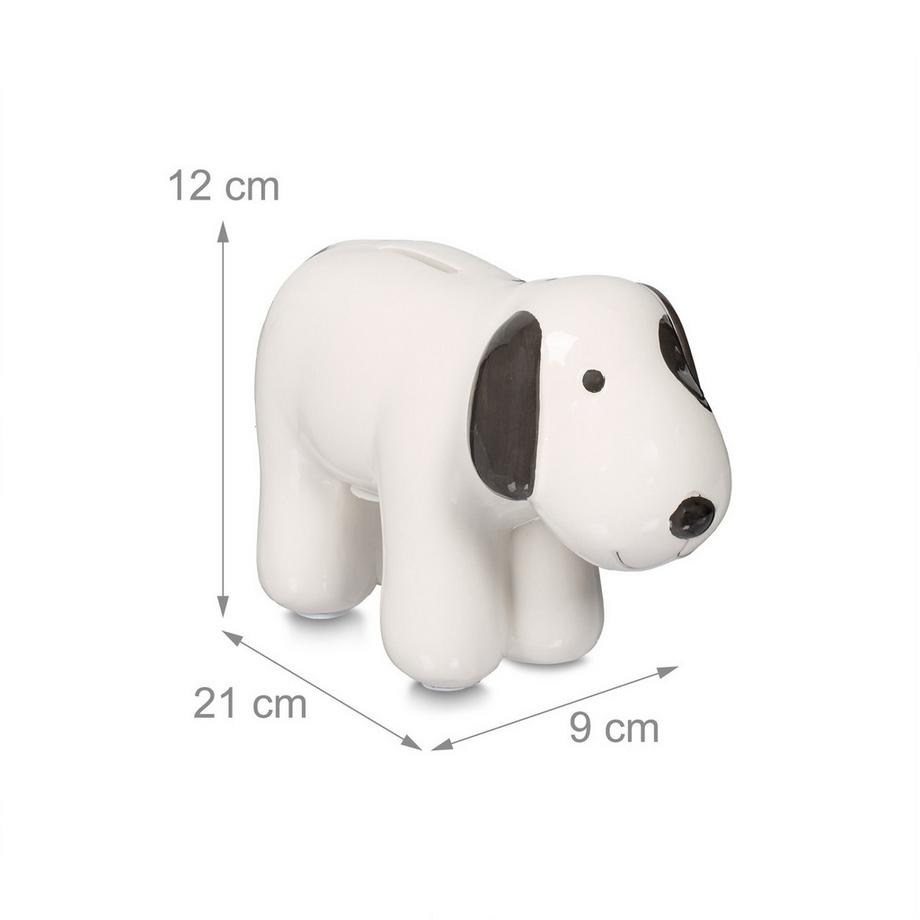 Northio Tirelire en céramique en forme de chien  