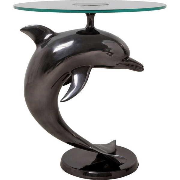 Image of KARE Design Beistelltisch Dolphin rund 55 - ONE SIZE
