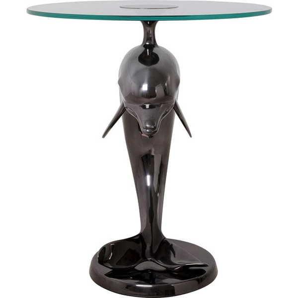 KARE Design Table d'appoint Dolphin ronde 55  