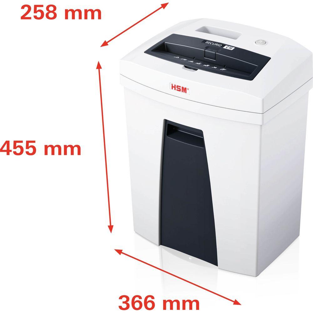 HSM Destructeur de documents destruction par bandes 3.9 mm 25 l  