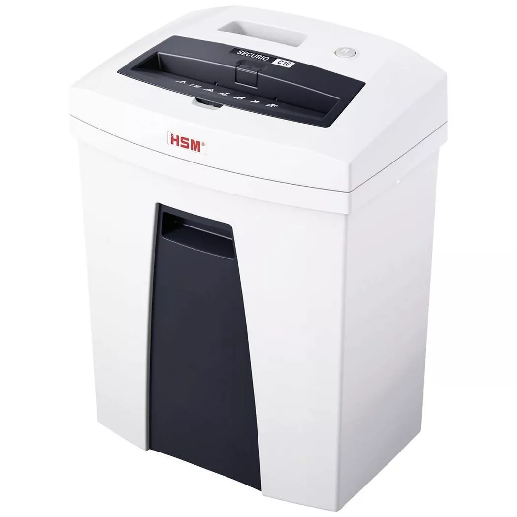 HSM – Aktenvernichter Streifenschnitt 3.9 mm 25 l, Weiss Bunt