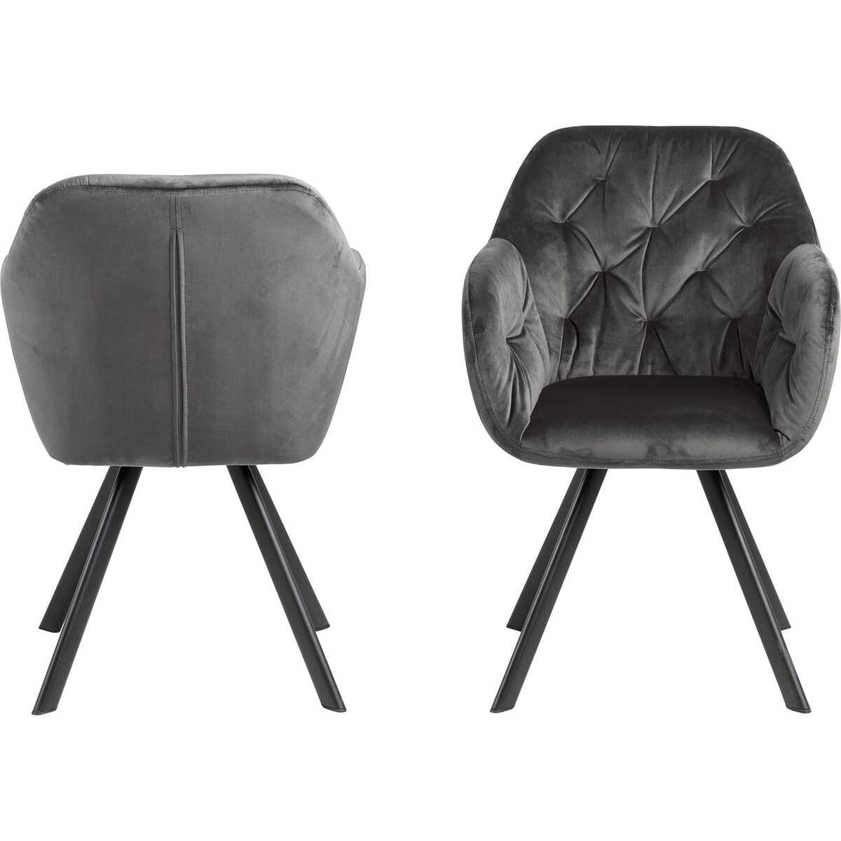 mutoni Armlehnstuhl Casino Royal dunkelgrau (1 Stück)  