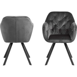 mutoni Armlehnstuhl Casino Royal dunkelgrau (1 Stück)  