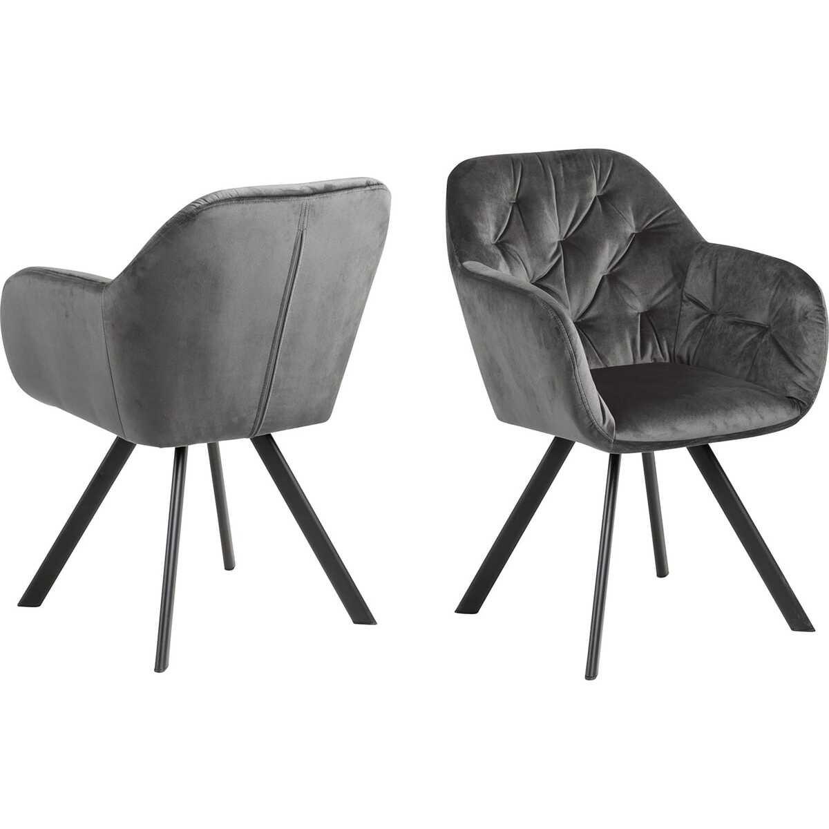 mutoni Armlehnstuhl Casino Royal dunkelgrau (1 Stück)  