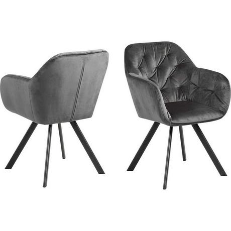 mutoni Armlehnstuhl Casino Royal dunkelgrau (1 Stück)  