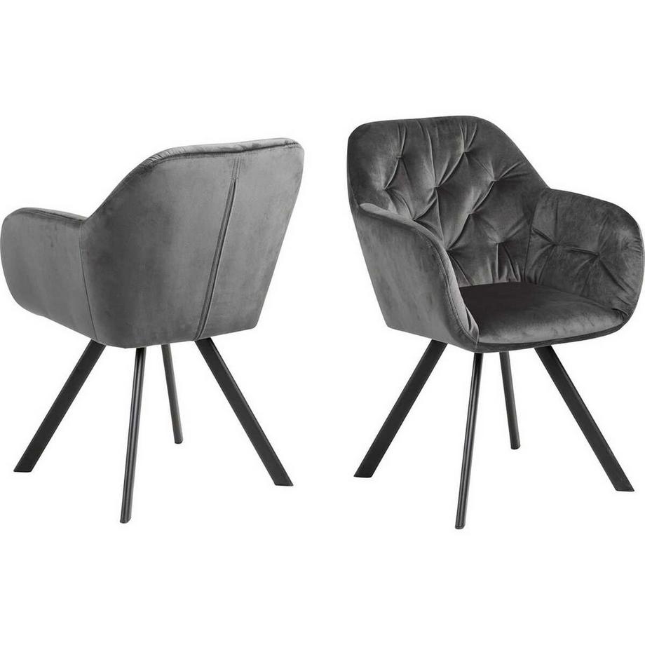 Armlehnstuhl Casino Royal dunkelgrau (1 Stück)