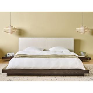 Beliani Bett mit Lattenrost aus MDF-Platte Modern ZEN  