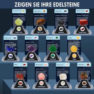 Activity-board  Ausgrabungsset für Kinder, Edelstein-Ausgrabungsset mit 12 Geologiesteinen 