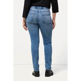 Ulla Popken  Jeans Sarah, Wascheffekte, schmales, konisches Bein 