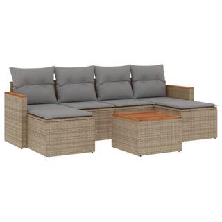 VidaXL set divano da giardino Polirattan  