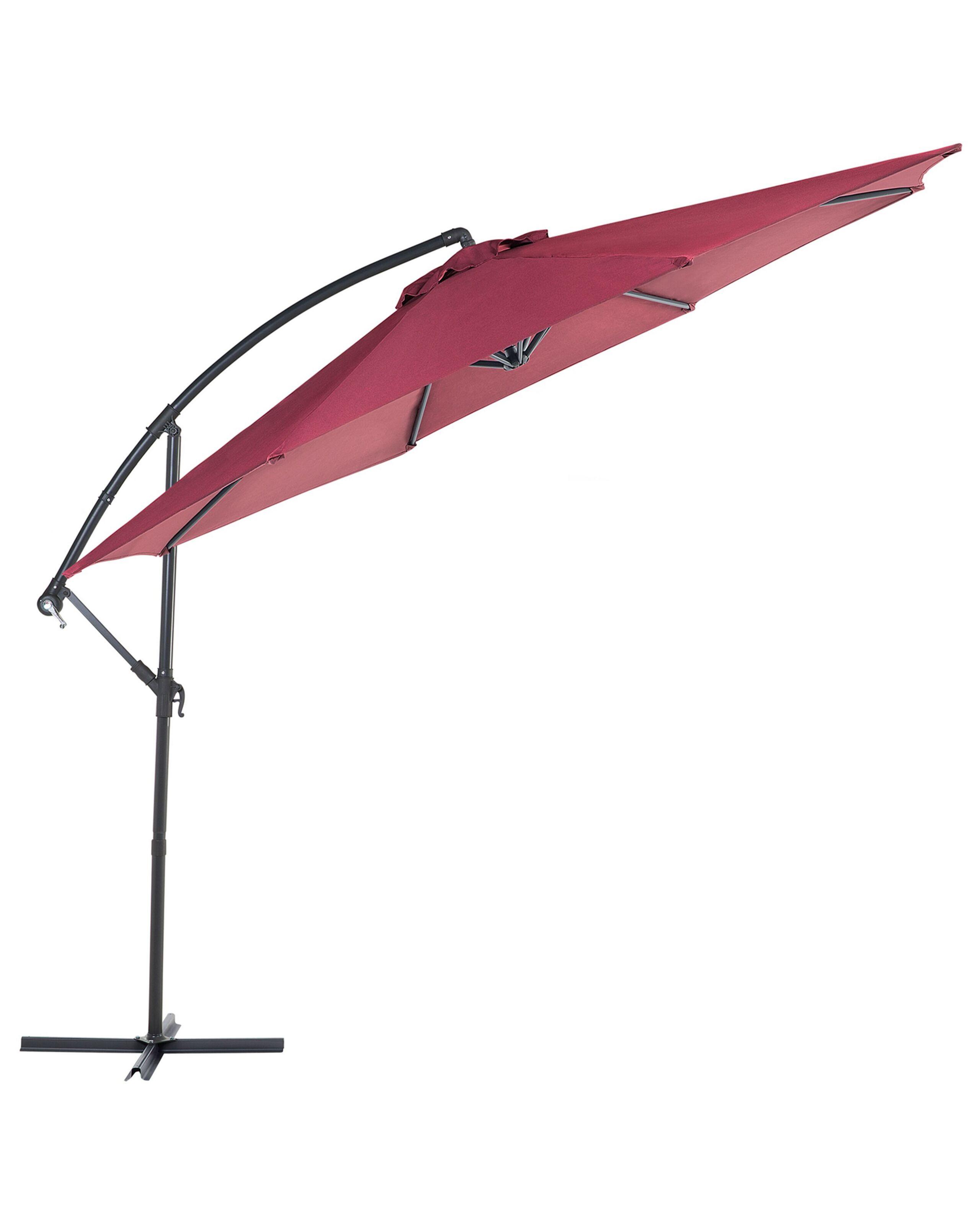 Beliani Parasol suspendu en Tissu Moderne RAVENNA  