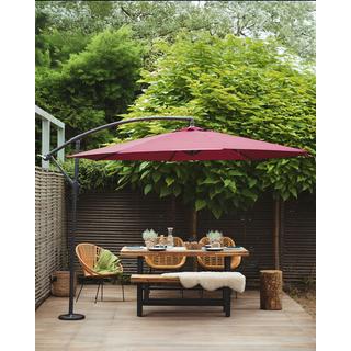 Beliani Parasol suspendu en Tissu Moderne RAVENNA  