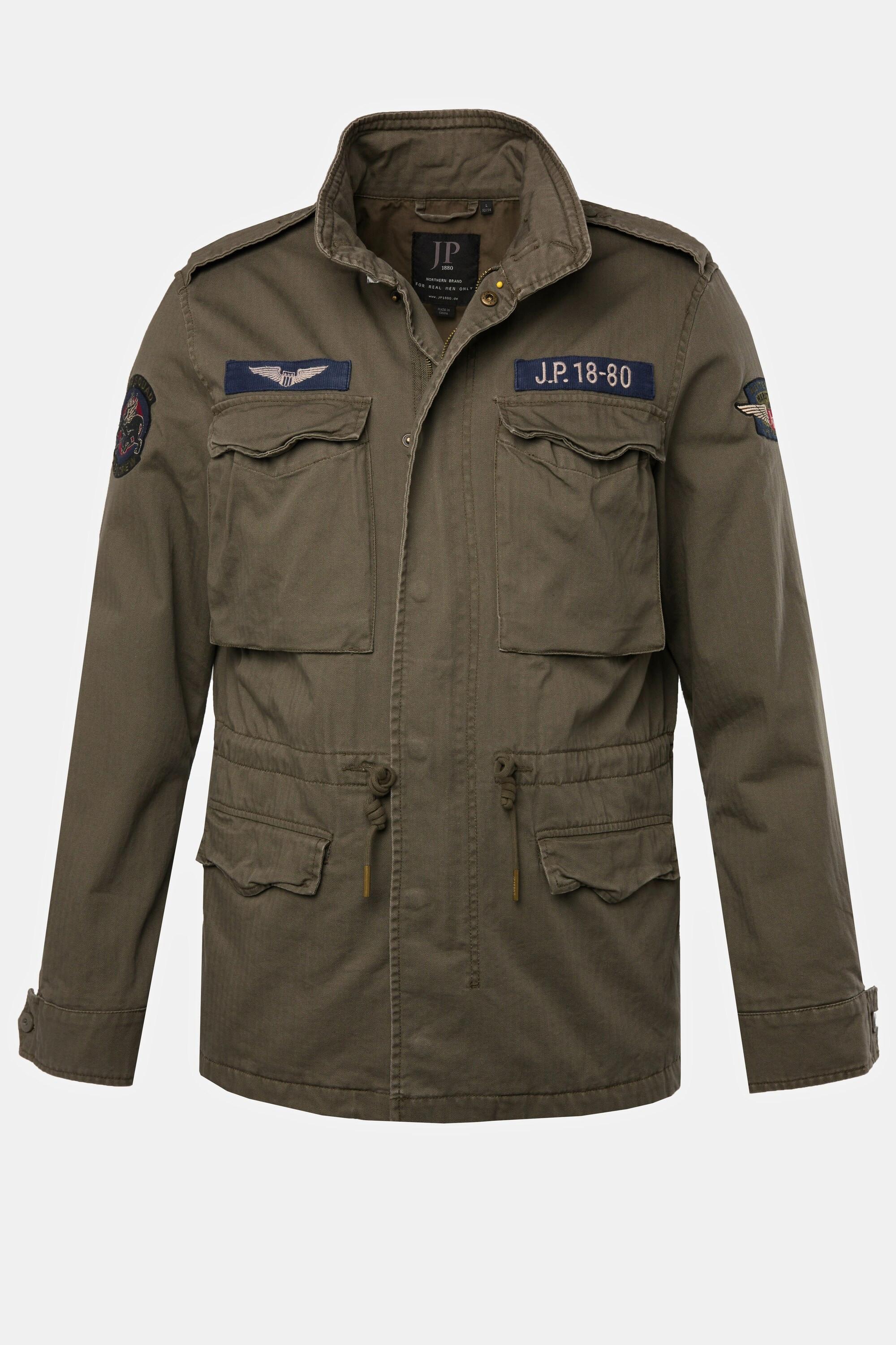 JP1880 Fieldjacket Baumwolljacke Badges Vintage Look  