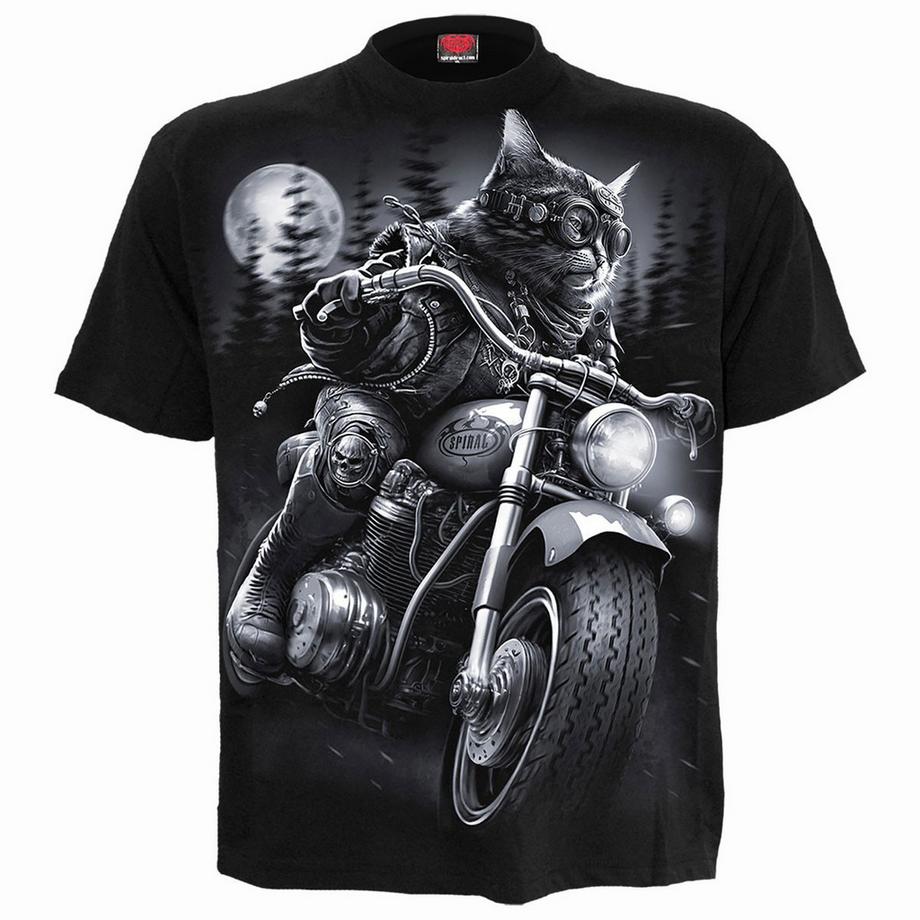 T-ShirtMotiftyle Imprimé Au Dos Nine Lives