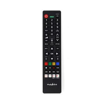 Remote de remplacement | Convient pour: Panasonic / Sharp | Pré-programmé | 1 appareil | Amazon Prime / Disney + Button / Netflix Button / Rakuten TV Button / YouTube Button | Infrarouge | Noir