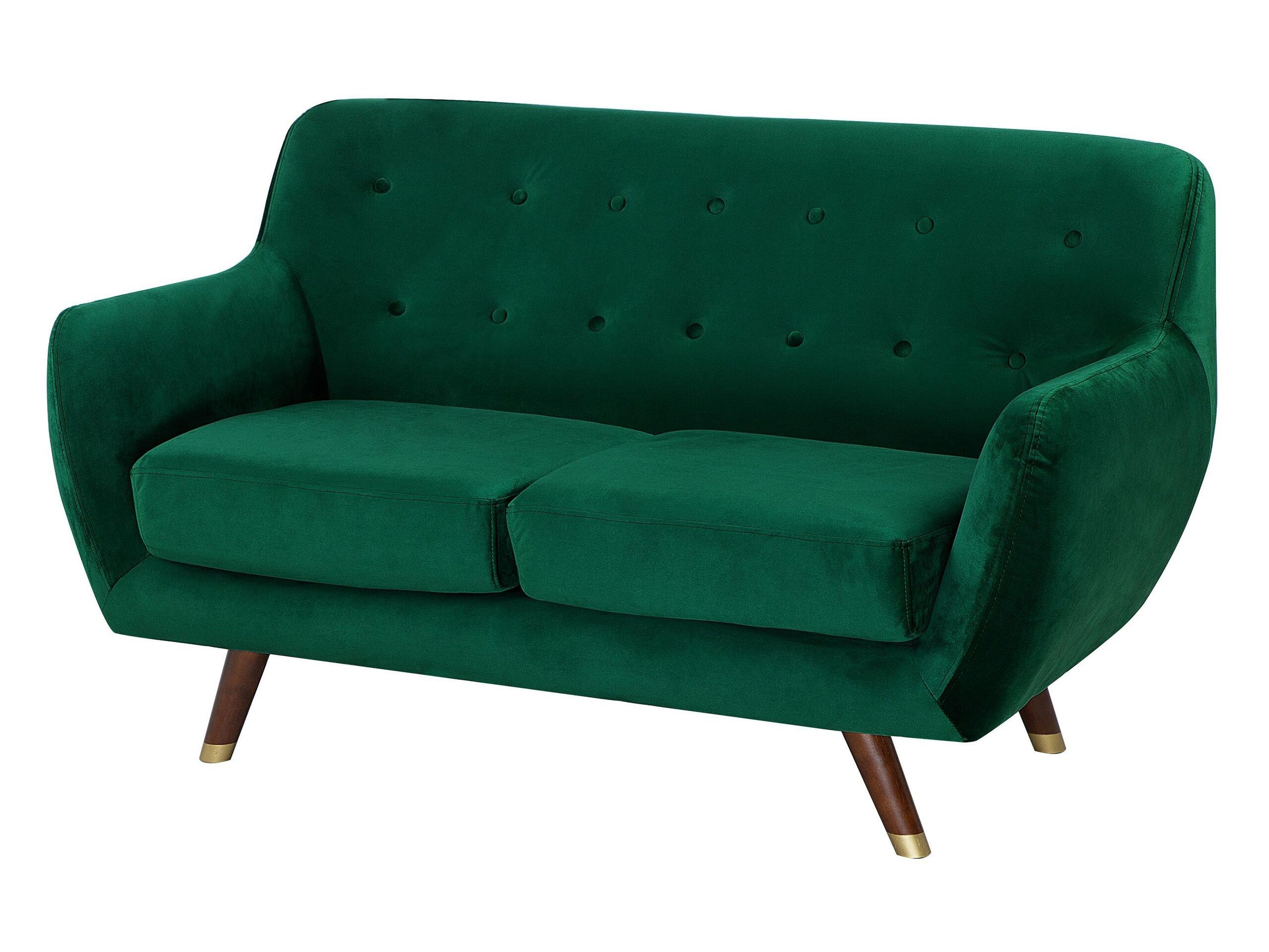 Beliani 2 Sitzer Sofa aus Samtstoff Glamourös BODO  