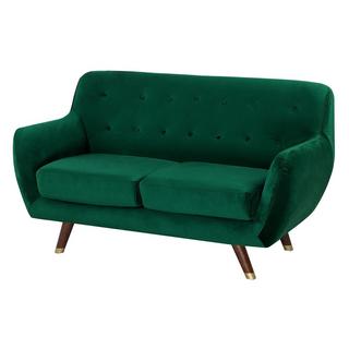 Beliani 2 Sitzer Sofa aus Samtstoff Glamourös BODO  