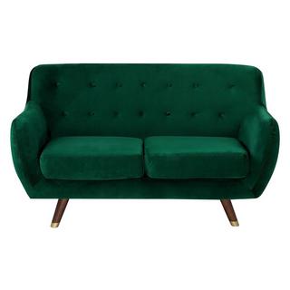 Beliani 2 Sitzer Sofa aus Samtstoff Glamourös BODO  