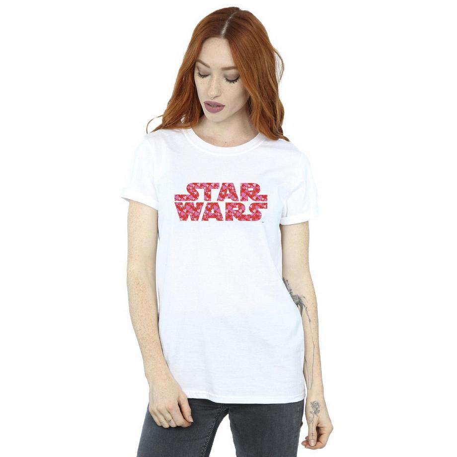 STAR WARS Star Wars Cuore Logo T-Shirt Stampata  