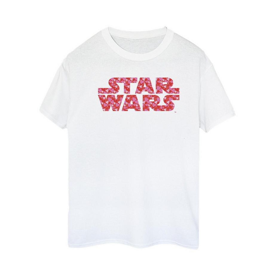 STAR WARS Star Wars Cuore Logo T-Shirt Stampata  