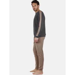 Admas  Pyjama Hausanzug Hose und Oberteil mit langen Ärmeln Solid 