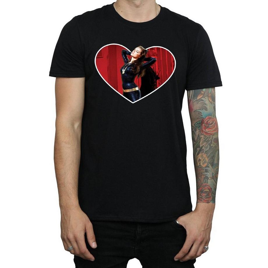 DC COMICS Batman Catwoman Cuore T-Shirt Stampata  