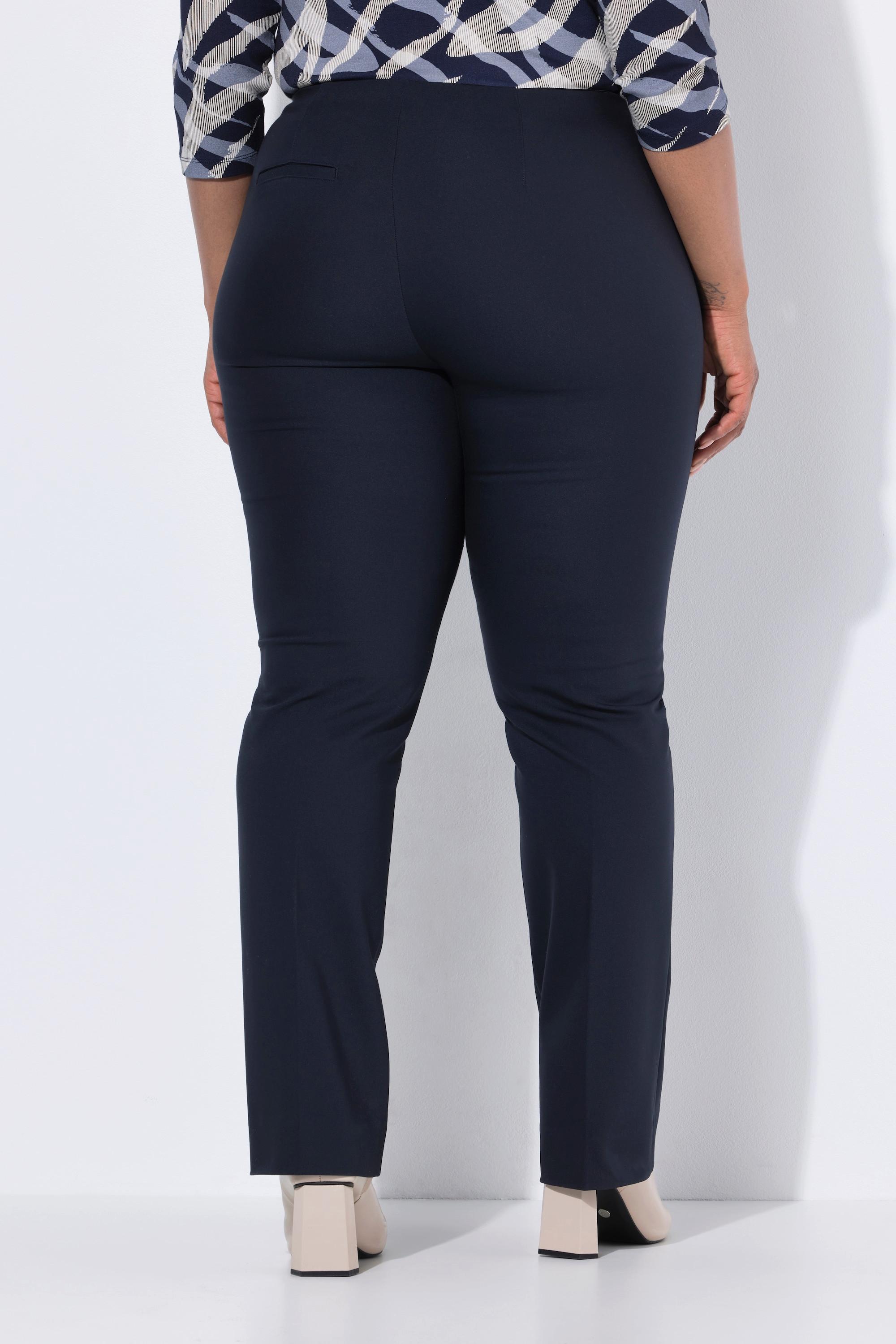 Ulla Popken Rose Jambe Droite Ceinture Confort Stretch Pantalon  