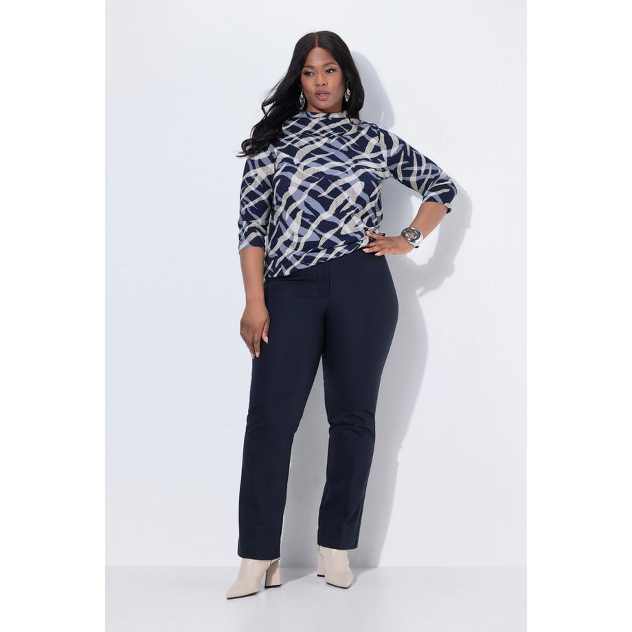 Ulla Popken Rose Gerade Bein Komfortbund Stretch Hose  