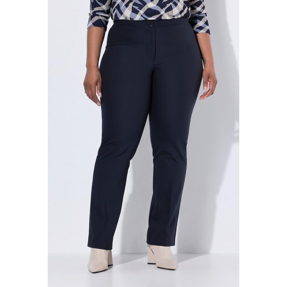 Ulla Popken Rose Gerade Bein Komfortbund Stretch Hose  