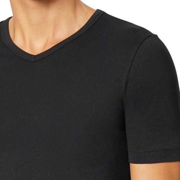 Uncover by Schiesser 6er Pack Basic Kurzarm V-Ausschnitt Unterhemd  