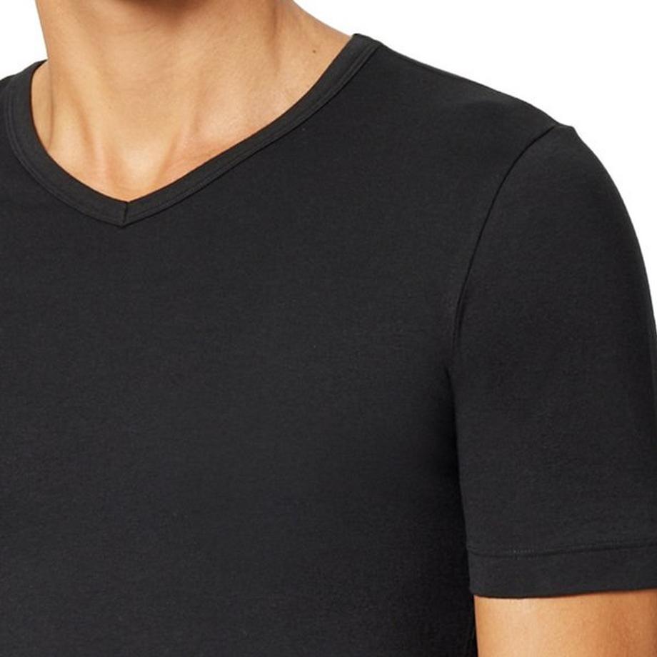 Uncover by Schiesser Lot de 6 Basic T-Shirt Manches Courtes Col V  