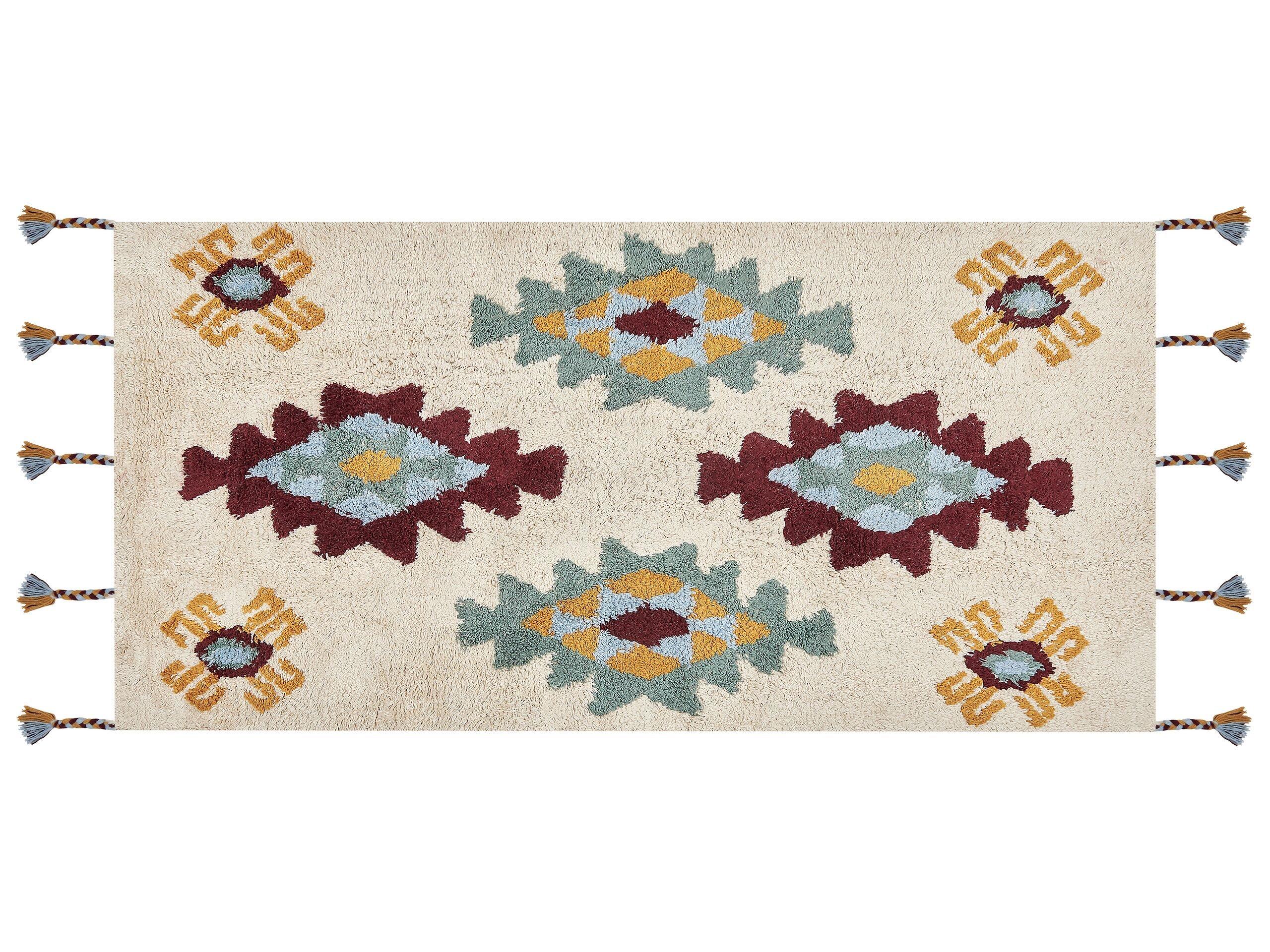 Beliani Tapis en Coton Boho DUZCE  