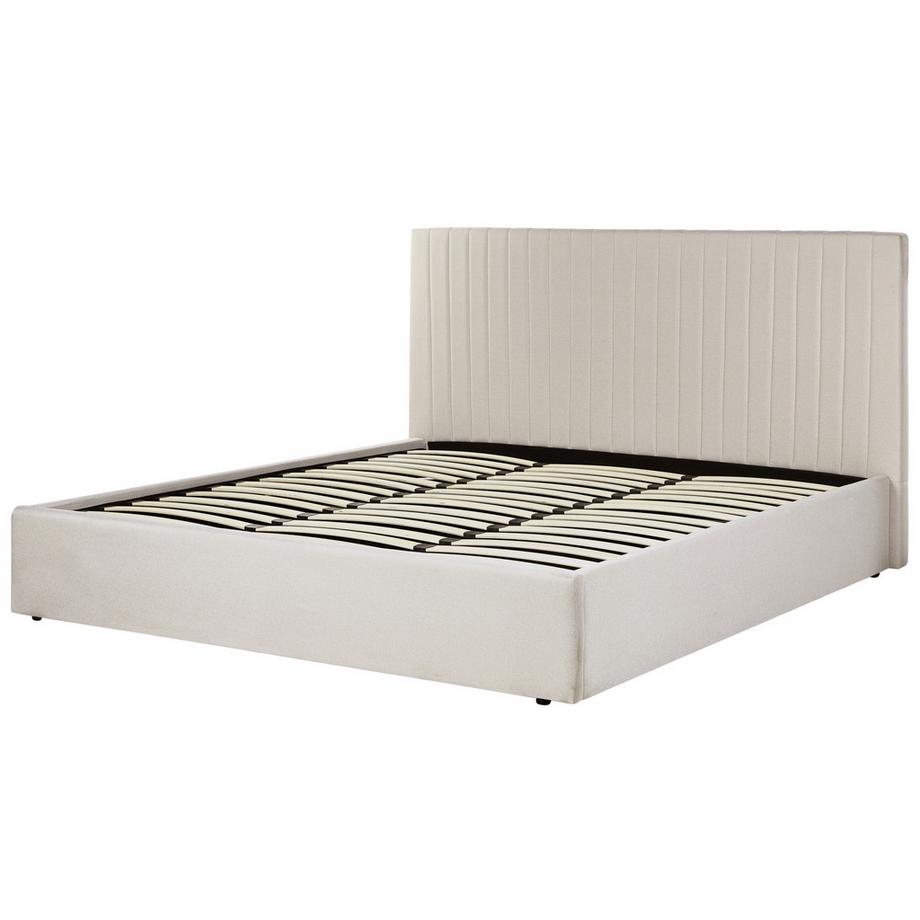 Beliani Letto contenitore en Tessuto  VION  