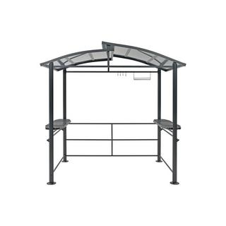 Vente-unique Grillpavillon aus Stahl - 240 x 150 x 230 cm - EMBERIO  