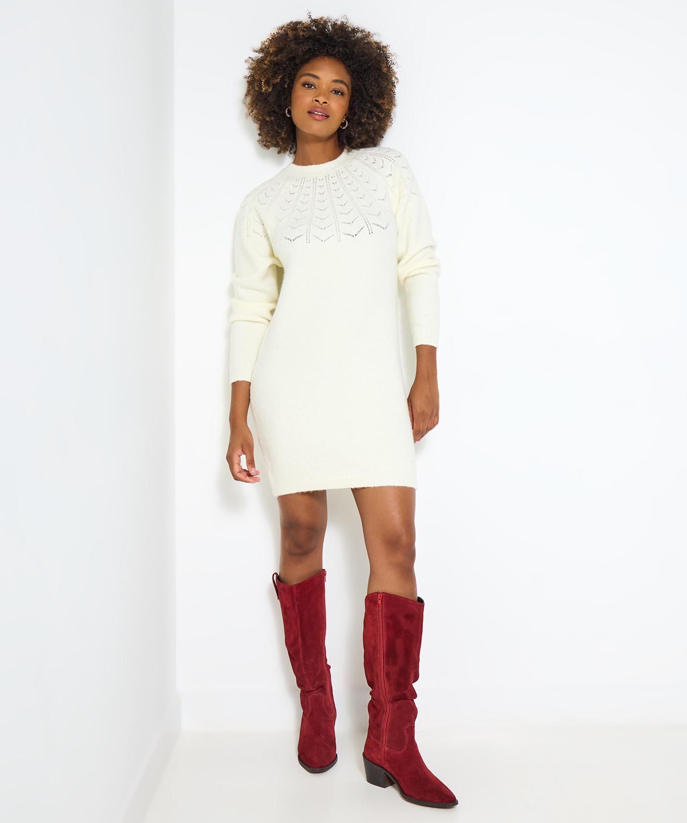 Joe Browns Strickkleid Pointelle Details  