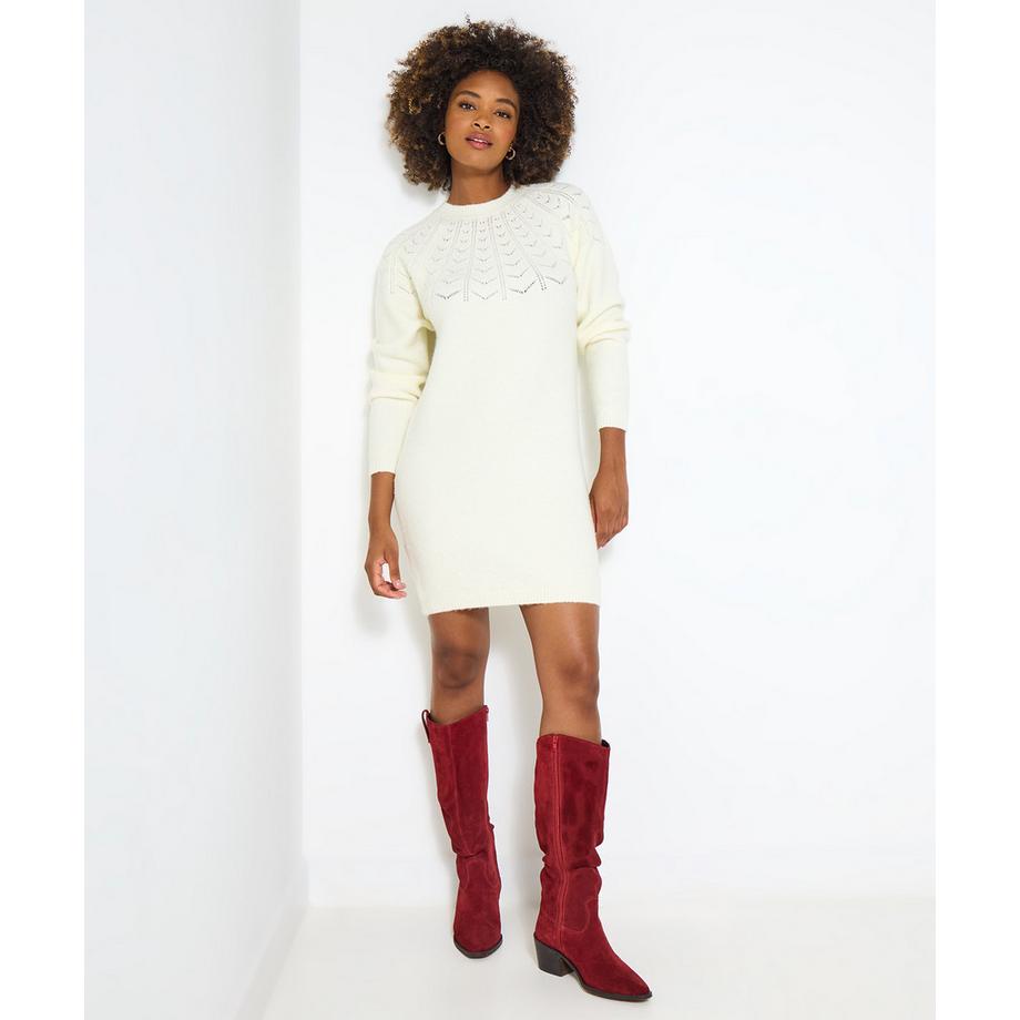 Joe Browns Strickkleid Pointelle Details  