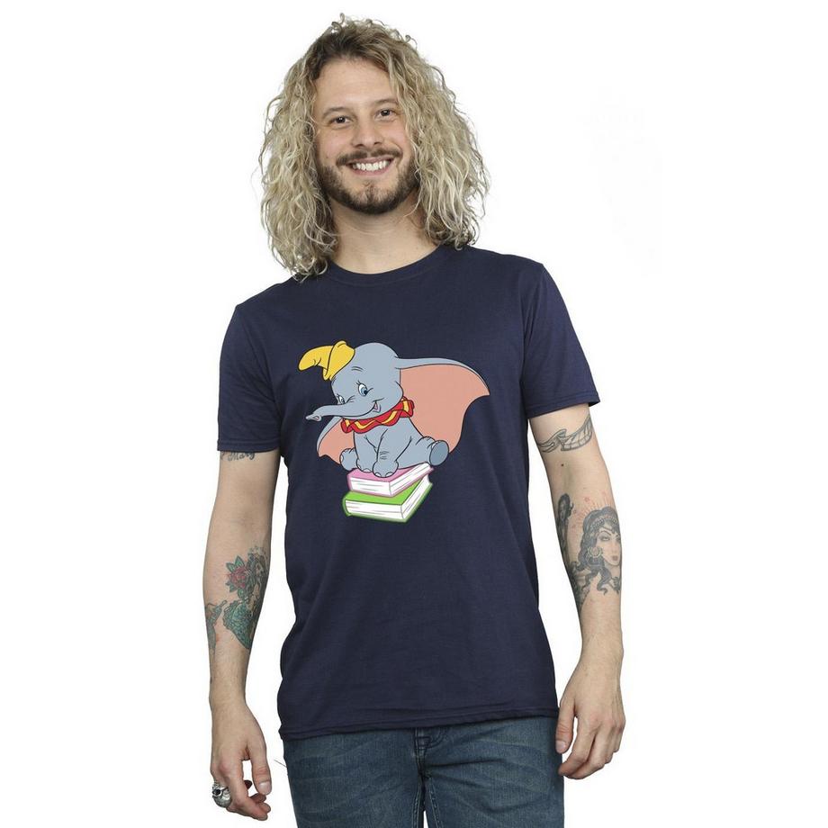 Disney Dumbo Sitting On Books T-Shirt  