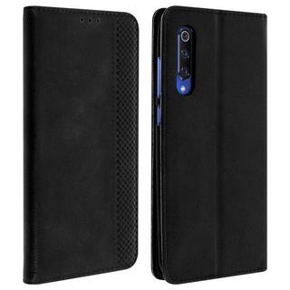 Avizar  Étui cuir vintage Xiaomi Mi 9 Noir 