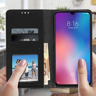 Avizar  Étui cuir vintage Xiaomi Mi 9 Noir 