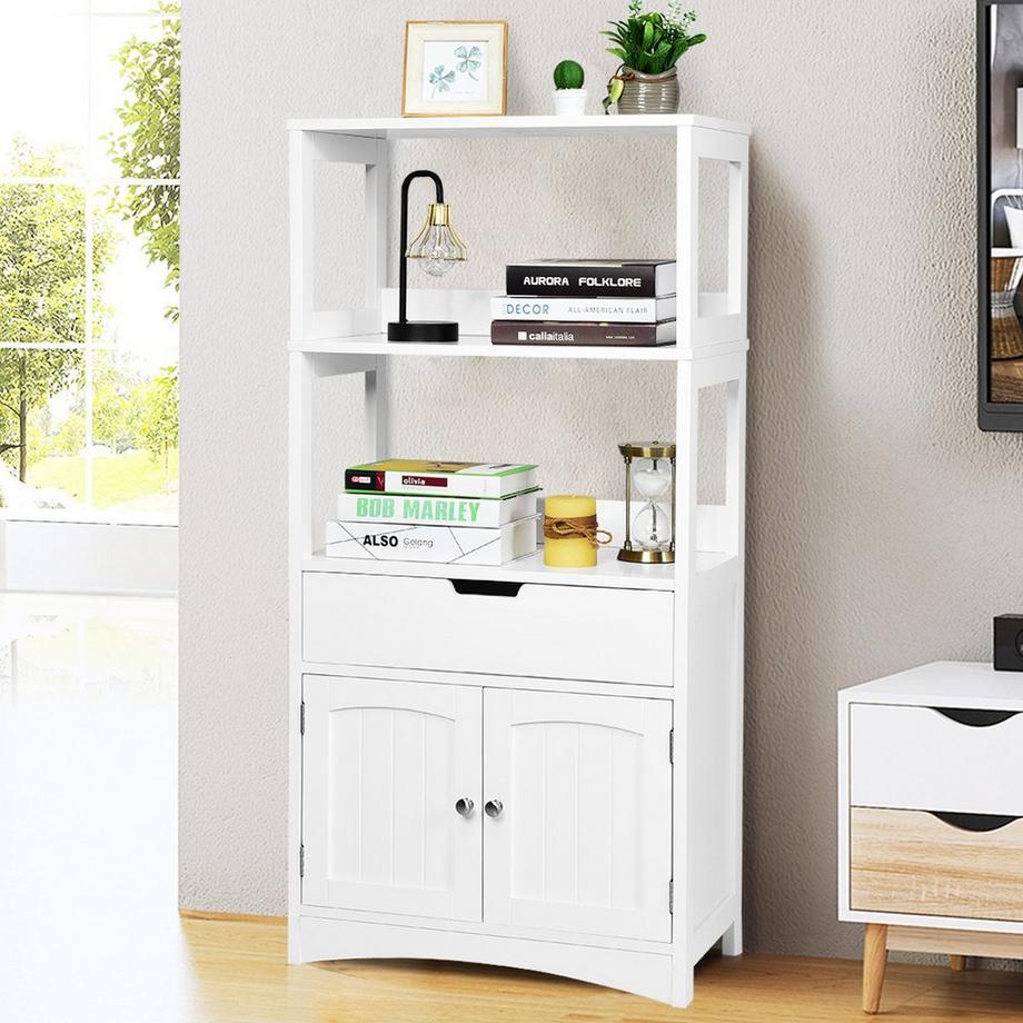 B2X Scaffale per la casa, scaffale da cucina, mobile base con cassetto  