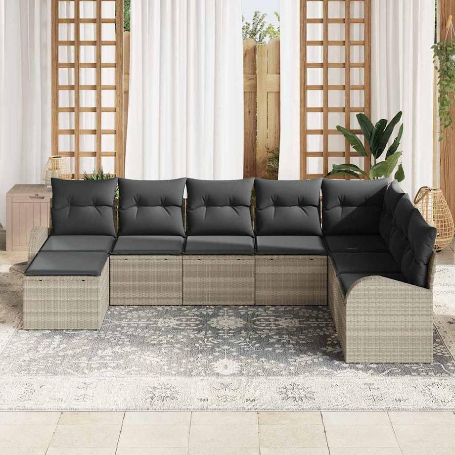 VidaXL Ensemble de canapés poly rattan  