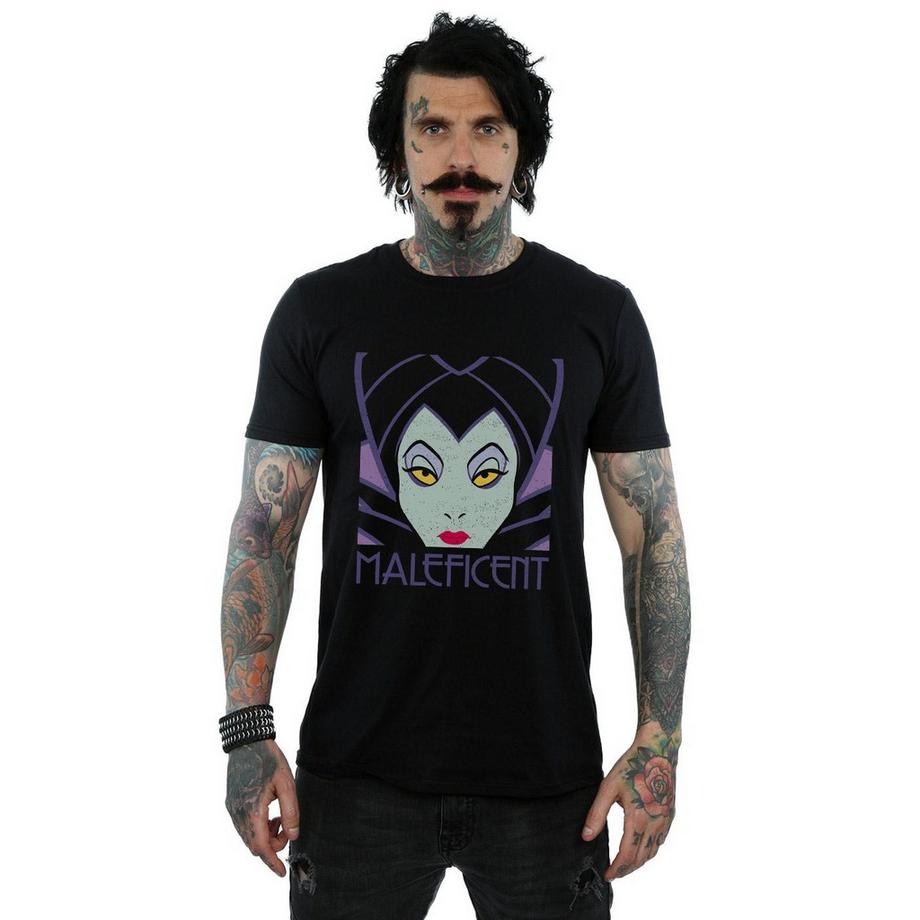 Disney Maleficent T-Shirt Stampata Maniche Corte  