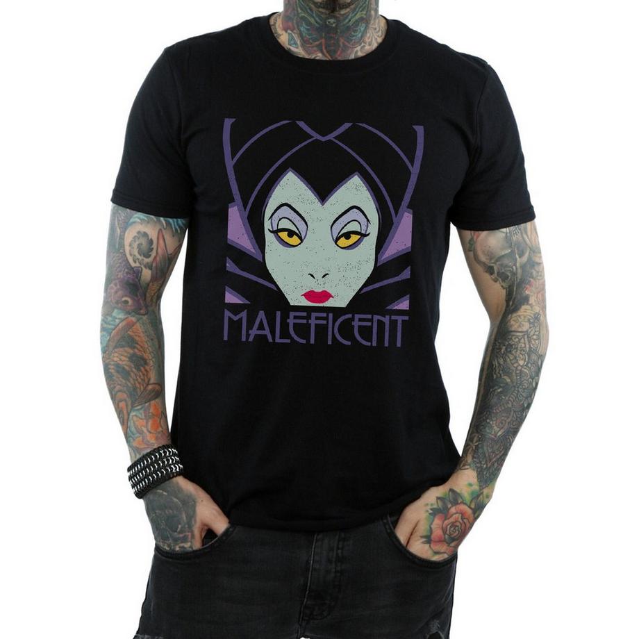 Disney Maleficent T-Shirt Stampata Maniche Corte  