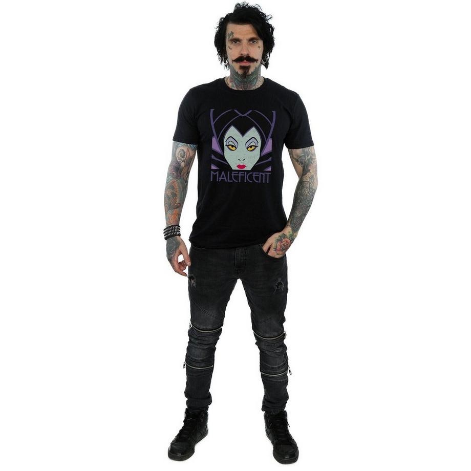 Disney Maleficent T-Shirt Stampata Maniche Corte  