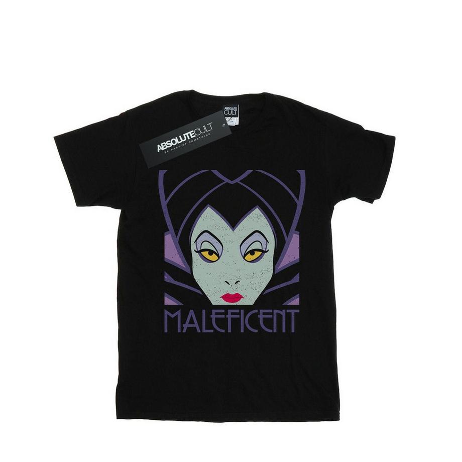 Disney Maleficent T-Shirt Stampata Maniche Corte  