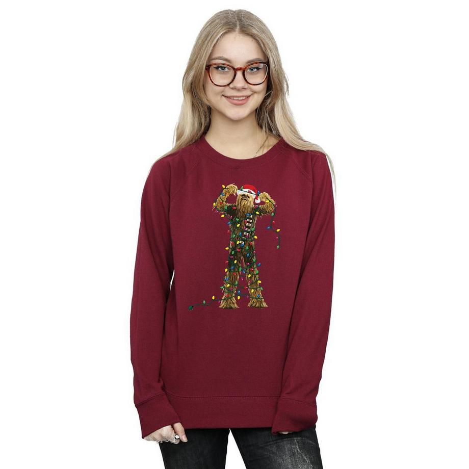STAR WARS Star Wars Chewbacca Luci di Natale Felpa  