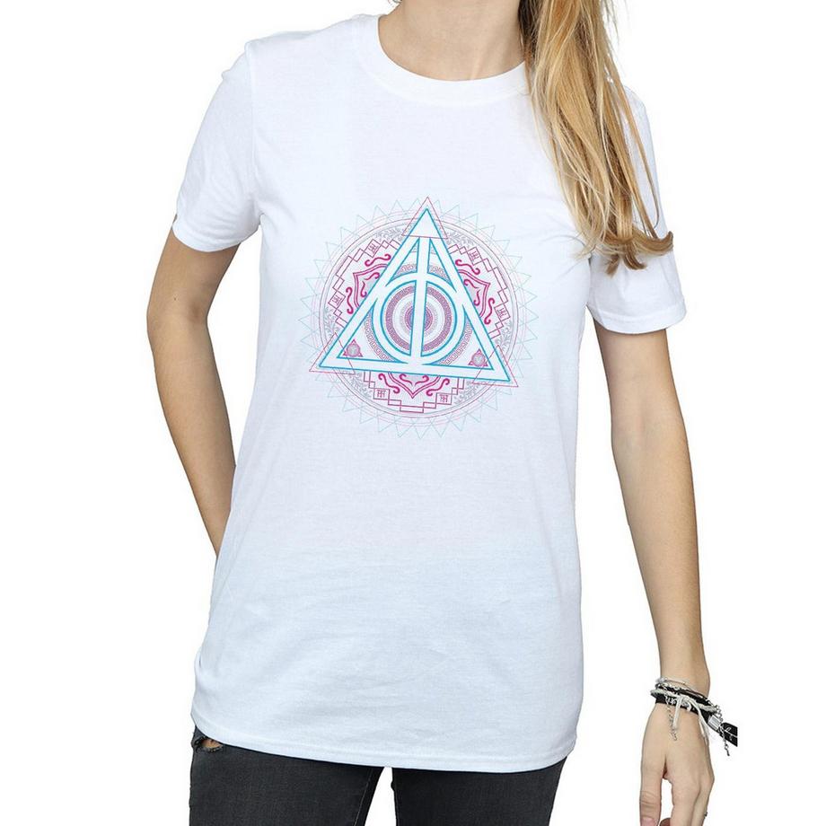 Harry Potter Deathly Hallows T-Shirt Stampata  